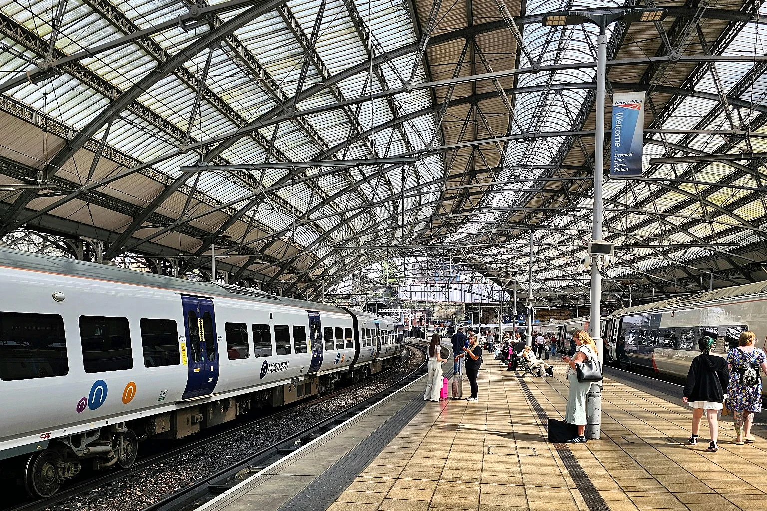 Trains from different operators at Liverpool Lime Street