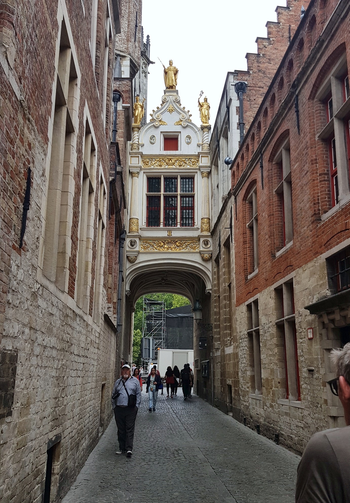 Blinde-Ezelstraat passage in the historic centre of Bruges