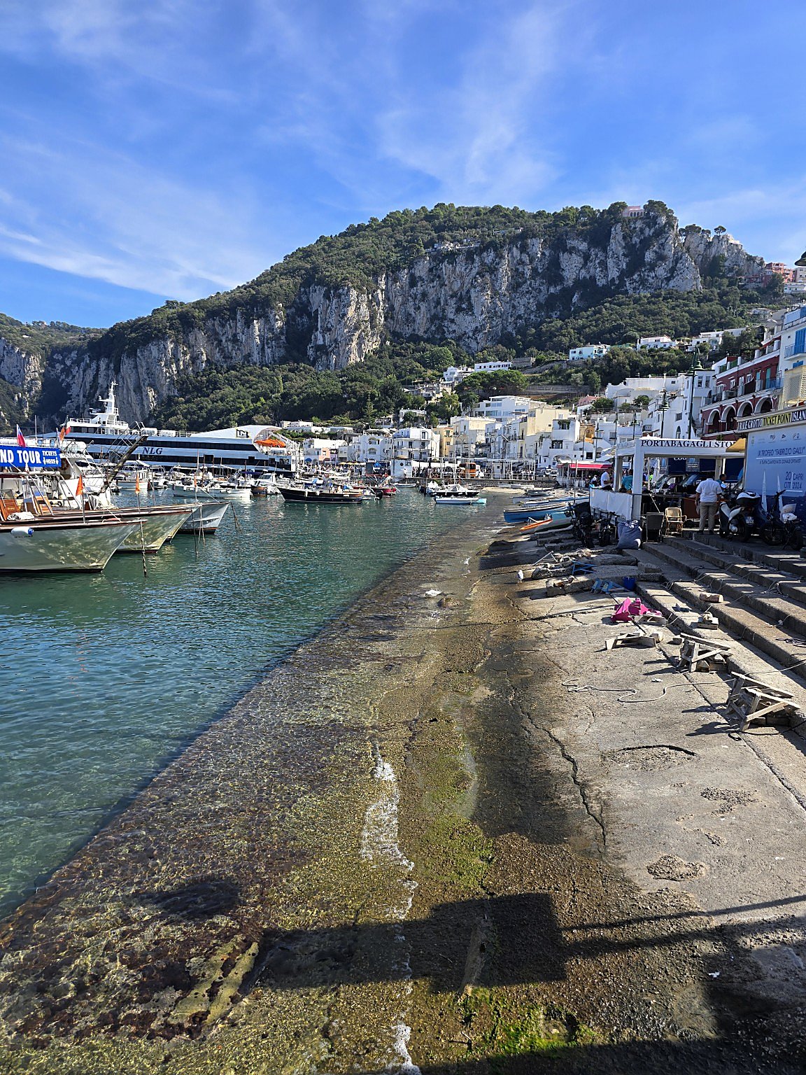 Marina Grande in Capri before departure for Naples