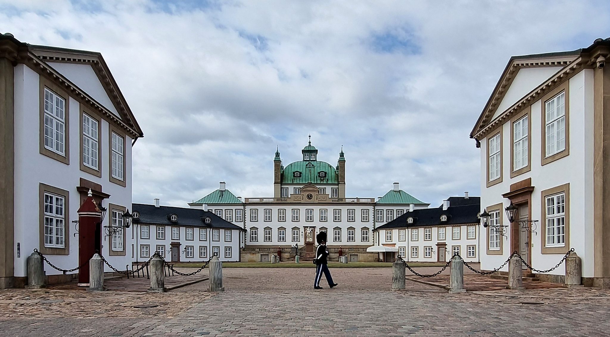 Royal Life Guards at Fredensborg Palace in Denmark