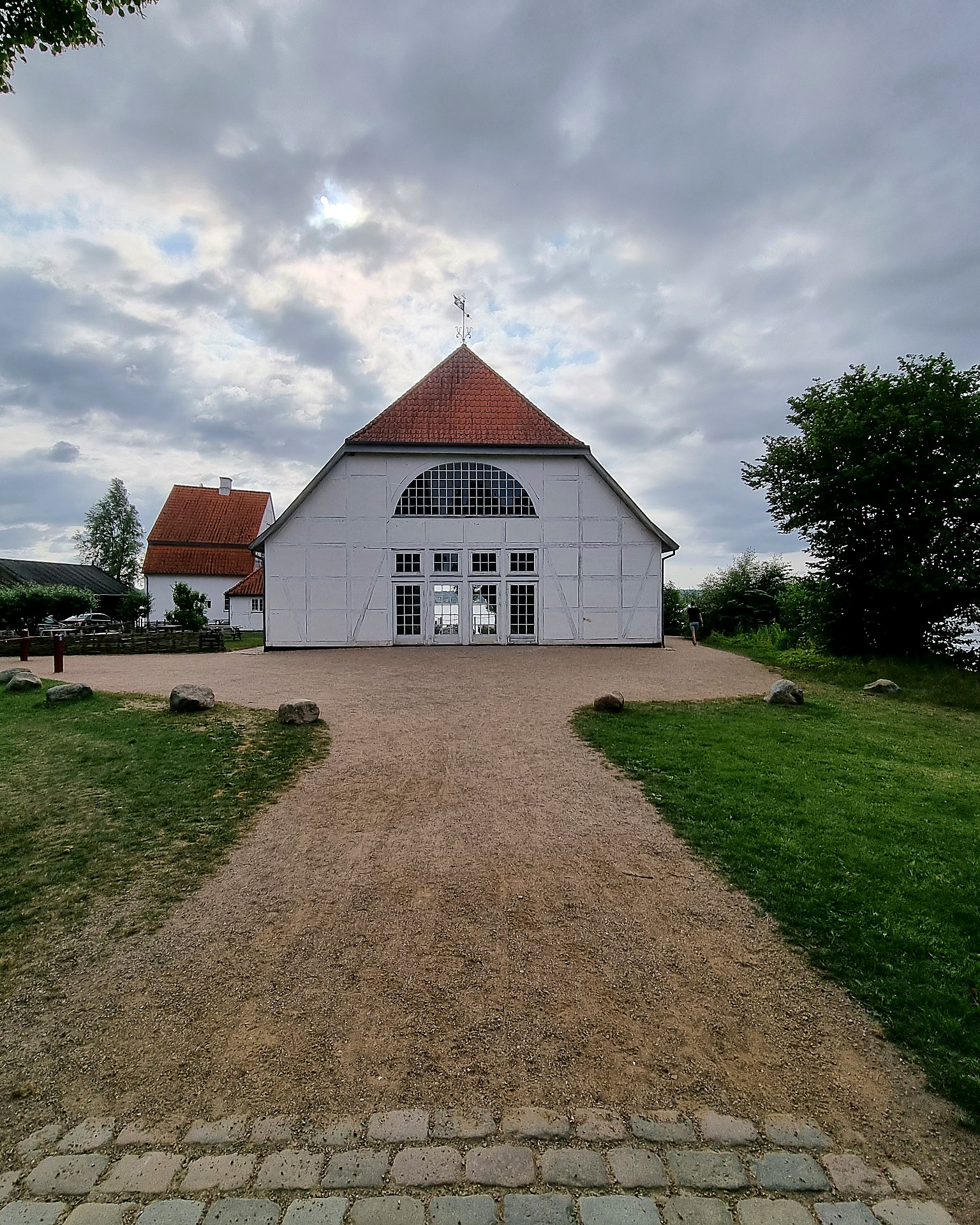 Lakeside building by Lake Esrum