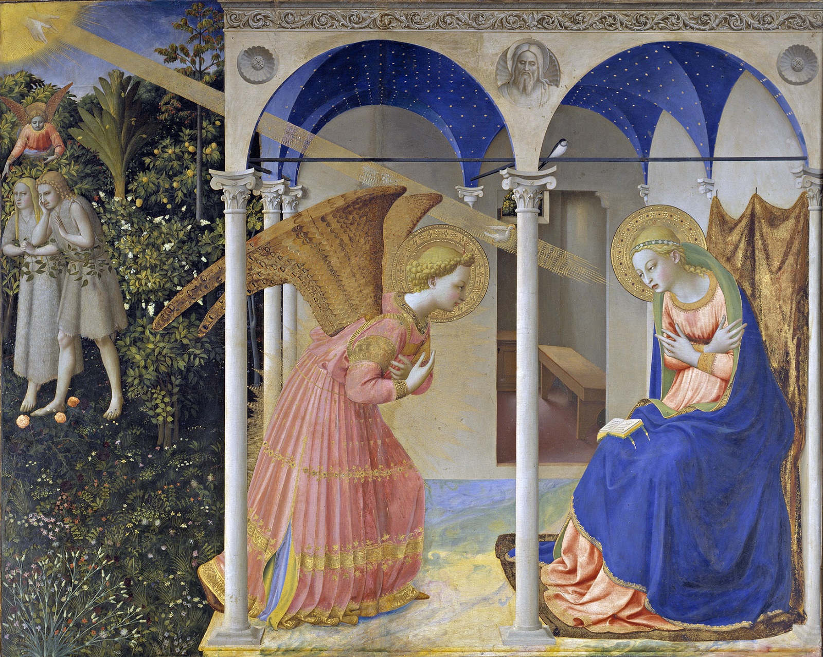 Fra Angelico's The Annunciation in the Museo del Prado.