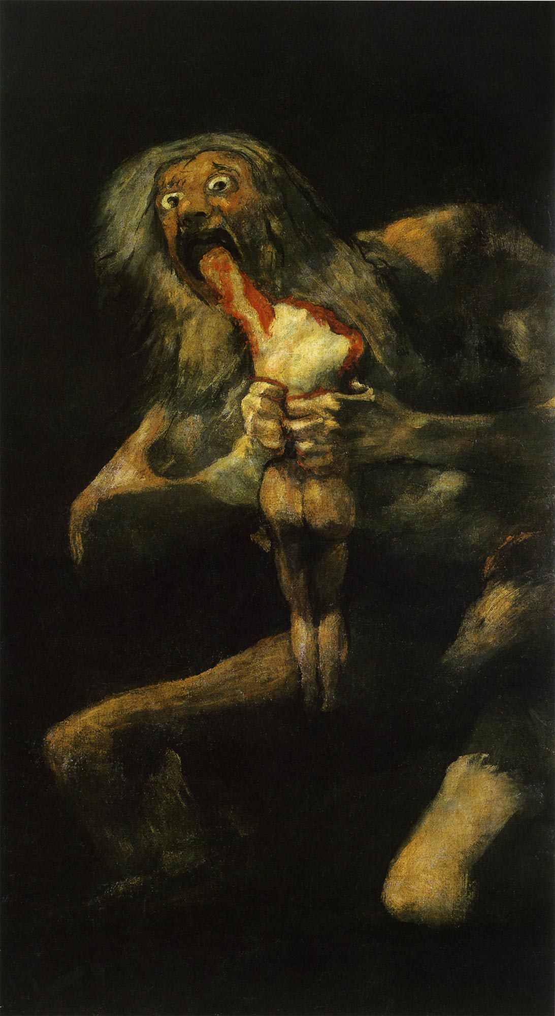 Francisco de Goya's Saturn Devouring His Son from the Black Paintings.