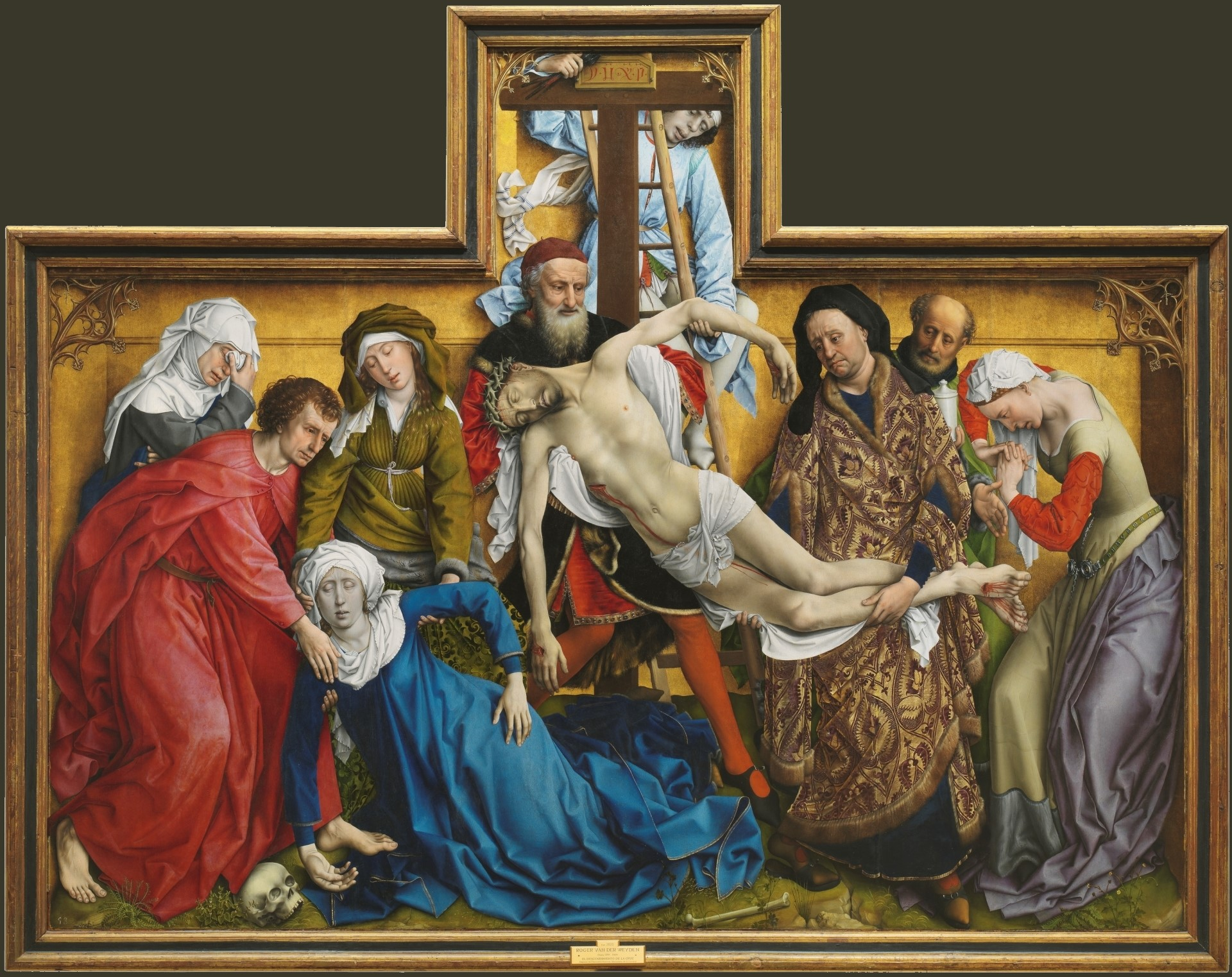 Rogier van der Weyden's The Descent from the Cross in the Museo del Prado.