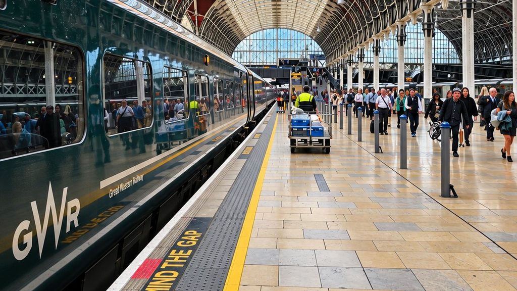 GWR train at London Paddington station