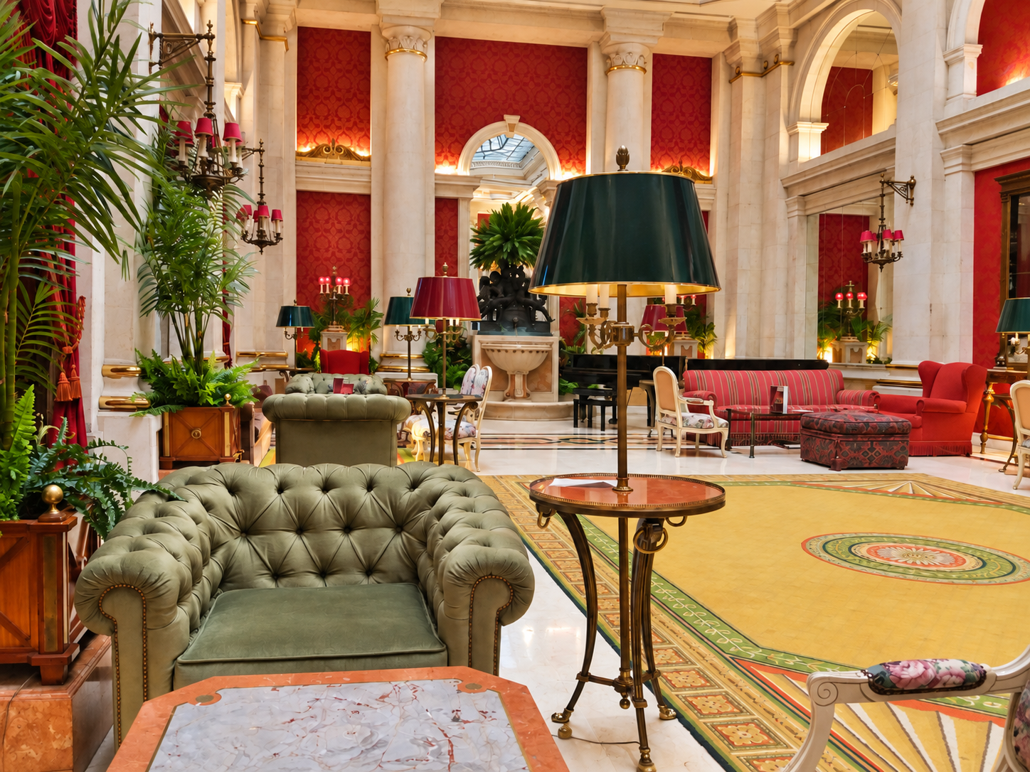 Grand salon at Avenida Palace in Lisbon