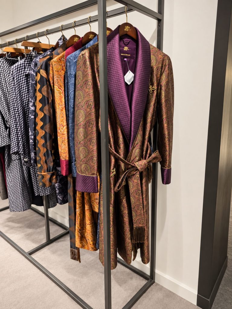 Paisley robes in a London shop