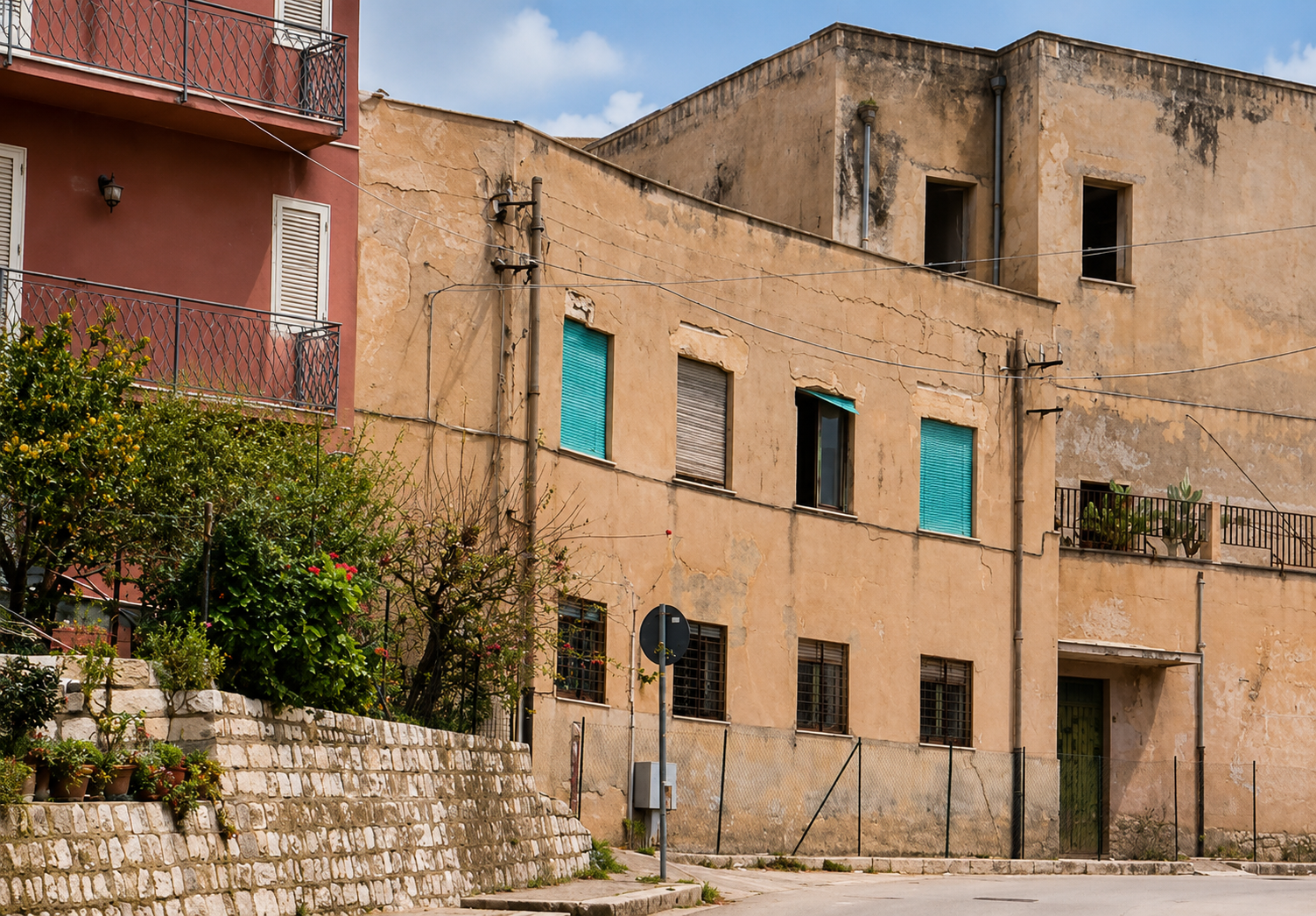 Središte grada Corleonea u sicilijanskoj unutrašnjosti