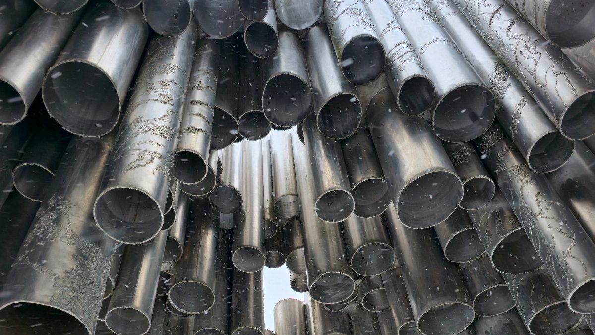 Sibelius Monument in winter, Helsinki