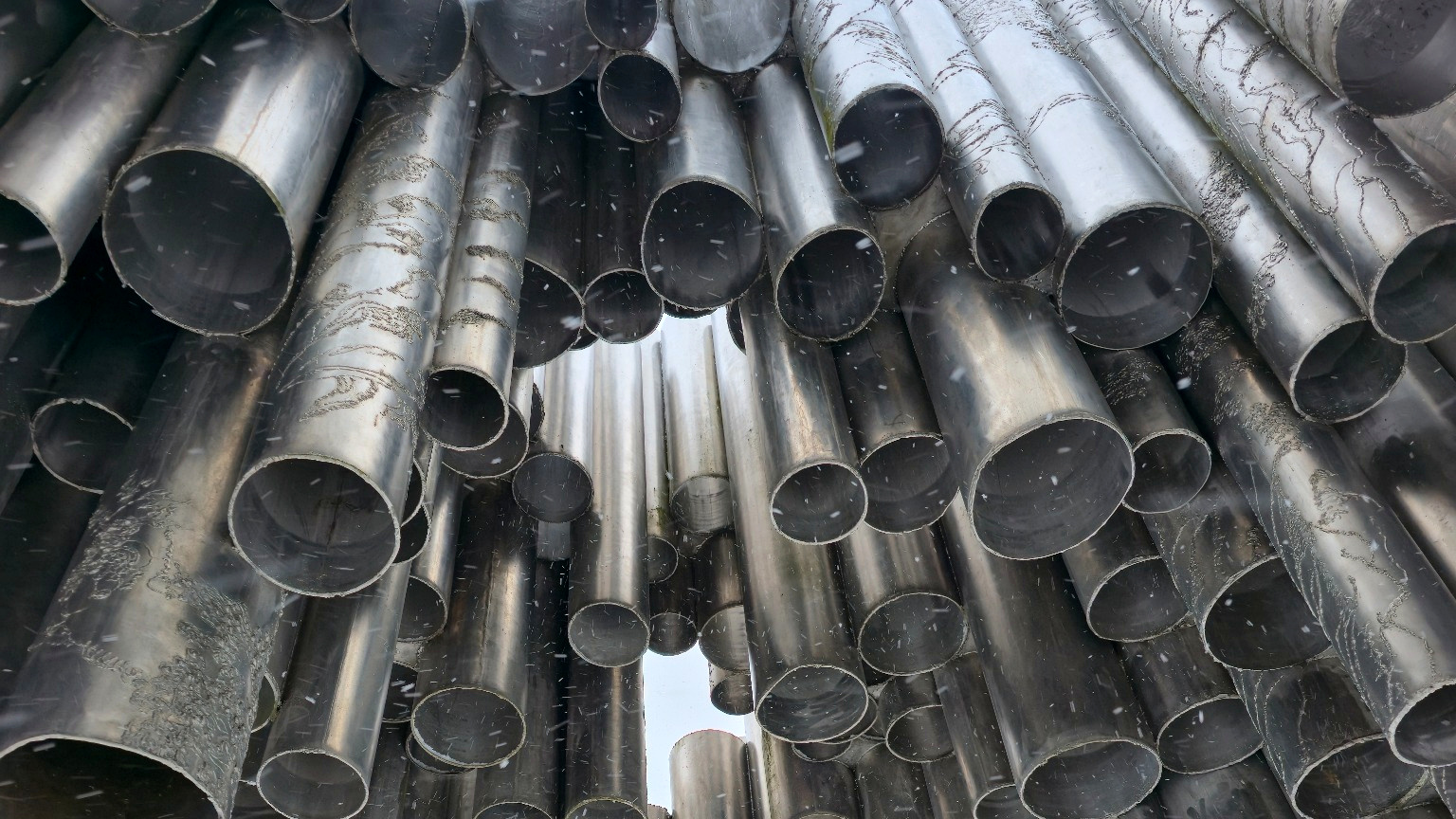 Sibelius Monument in winter, Helsinki